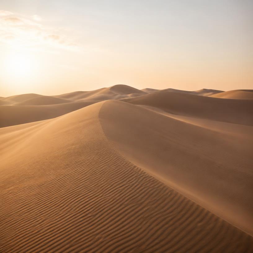 Dünenlandschaft im Morgenlicht